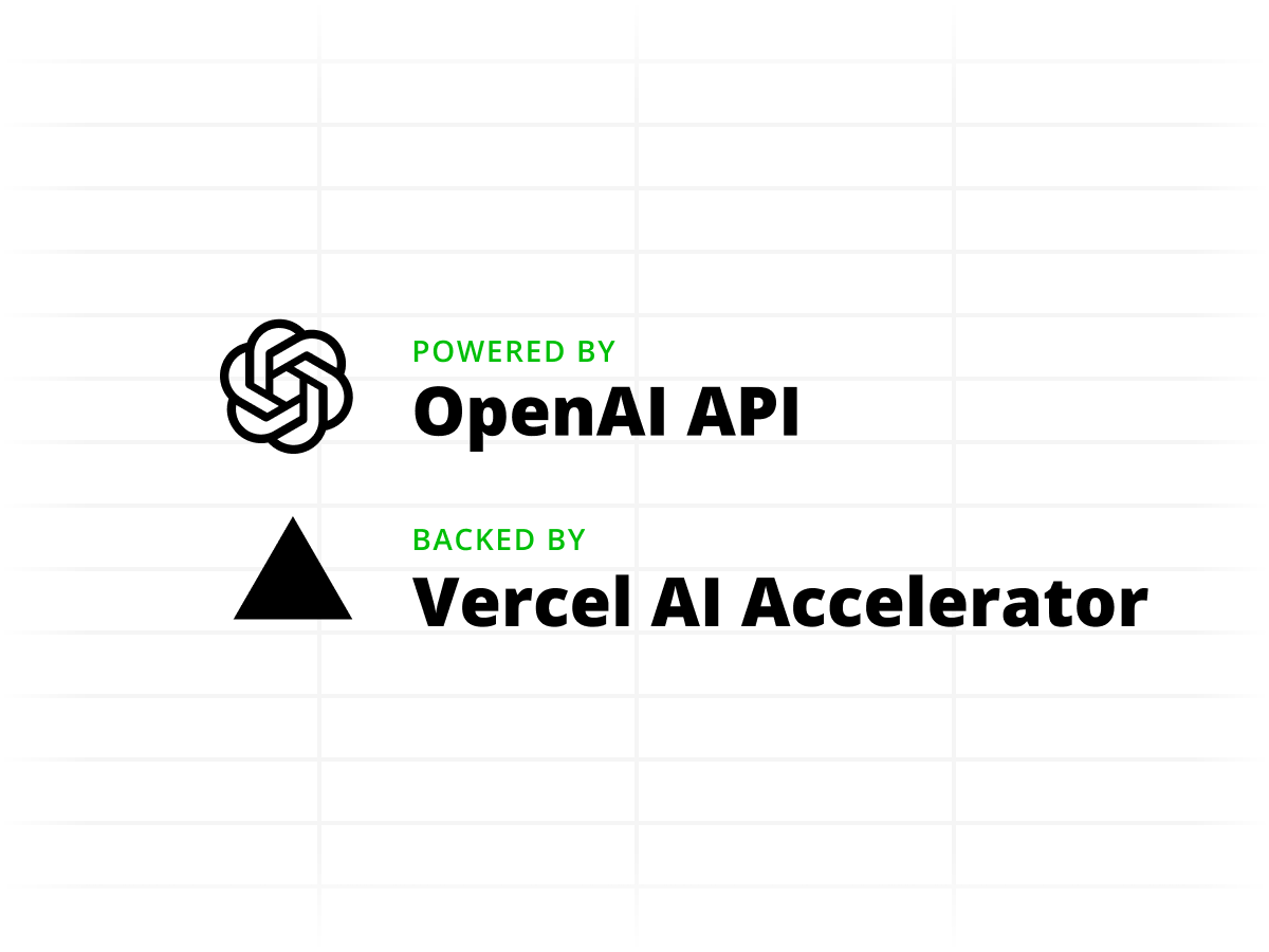 A spreadsheet with the Quadratic and OpenAI logos and a “+” in between them.